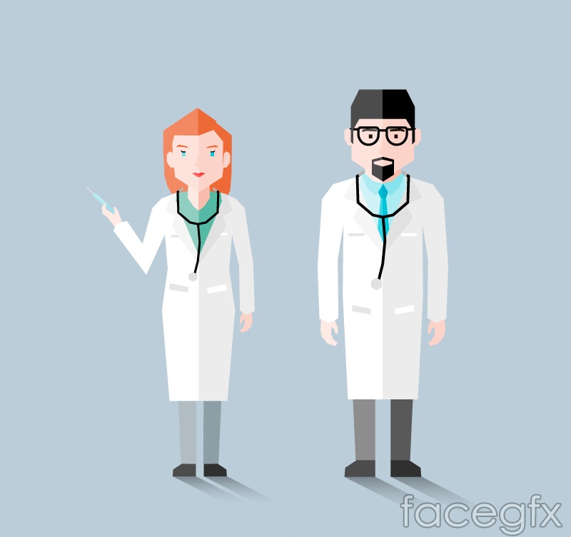 Cartoon male and female doctor vector – Over millions vectors, stock