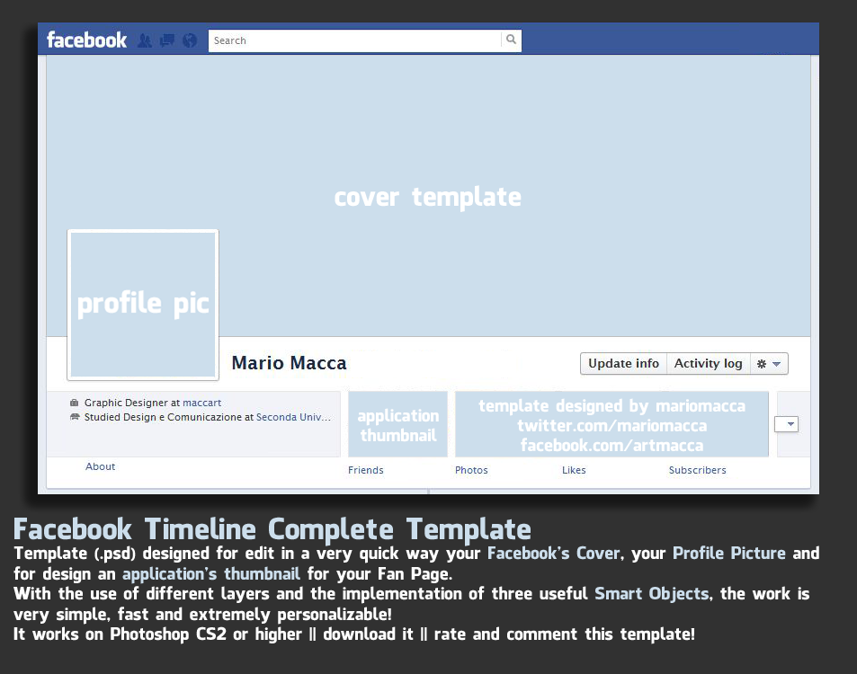 Facebook Timeline Covers Free PSD PSDFreebiescom